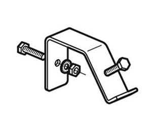 Legrand 039449 Jue de 2 Supports pour Inclinaison D'un Rail à 45° pour Coffret Marina avec 4 Vis M6, Écrous et Rondelles