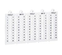 Legrand 039529 Plaque Repères à Lecture Horizontale pour Bloc de Jonction Viking3, Pas 8mm, avec Chiffres 1 à 50