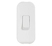 Legrand 040192 Interrupteur à Bascule à Touche de Couleur et Coupure Bipolaire, 2A, 250V, Blanc