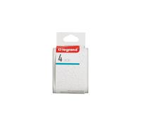 Legrand 049400 Adaptateur multiprise 4 prises 2P latérales 6A 230V 3680W Blanc/Gris sans interrupteur