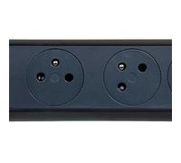 Legrand Multiprise rotative – 6 prises, interrupteur voyant LED, terre, 1,5 m, noir/gris foncé