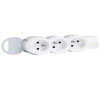 Legrand 050053 Bloc Multiprise Standard Mobile 3 Prise, Courant 2P+T à Câbler, Blanc (Sans câble)