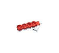 Legrand 050205 Rallonge Multiprise 4 Prise avec Cordon 1.5m, Courant 2P+T, 16A, 230V, Blanc/Orange