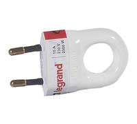 Legrand 050312 Prise avec anneau tirette, 2300 W, blanc