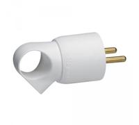 Legrand 050420 Fiche 2P+T 16A Plastique anneaux blanc
