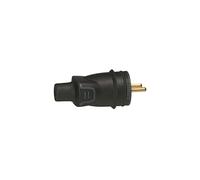 Legrand 050445 Fiche Borne à Vis IK08 IP44 à Sortie Droite, 2P+T, 16A, Noir