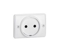 Legrand 050806 Prise à Encastrer pour Plinthe 2P, 16A, 250V, Blanc