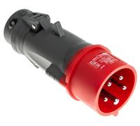 Legrand Fiche mobile droite Hypra 052244 IP44 16A 380-415V 3P+N+T Rouge