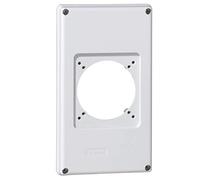 Legrand Plastron 057712 – 1 prise pour coffret, 16 A ou 32 A, 220 × 125 mm, multicolore