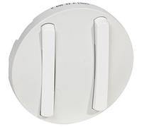 Legrand Enjoliveur Céliane 065002 étroit double commande va-et-vient/poussoir blanc