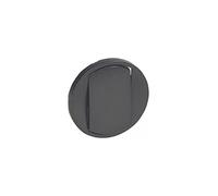 Legrand 067901 Enjoliveur Large Céliane pour Interrupteur, Poussoir Soft, Finition Graphite