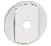 Legrand 068012 Enjoliveur Large Céliane pour Interrupteur, Va-et-vient ou Poussoir 5 Commandes, Blanc