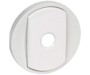 Legrand 068012 Enjoliveur Large Céliane pour Interrupteur, Va-et-vient ou Poussoir 5 Commandes, Blanc
