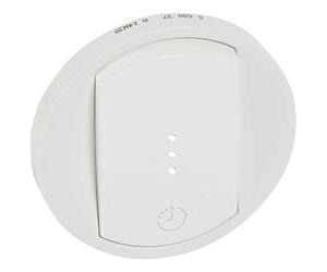 Legrand 068037 Enjoliveur Céliane pour Interrupteur Temporisé ou Interrupteur et Ventilation, Blanc, Lot de 10