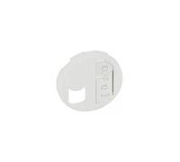 Legrand 068291 Enjoliveur Céliane pour Prise Simple pour Réseau Optimum, Blanc, Lot de 10