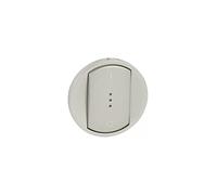 Legrand 068323 Enjoliveur Doigt Large Céliane pour Interrupteur Bipolaire à Voyant, Finition Titane, Lot de 10