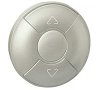 Legrand 068451 Enjoliveur Céliane pour Commande pour Volets Roulants ou Stores, Finition Titane, 1 Unité
