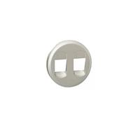Legrand 068512 Enjoliveur Céliane pour Prise Haut Parleur Double, Finition Titane, Lot de 10