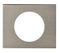 Legrand 069101 Plaque Céliane Matières 1 Poste, Inox Brossé