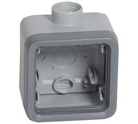 Legrand 069652 Boîtier Étanche à Presse Étoupe 1 Poste PG16 Plexo Composable IP55, Gris