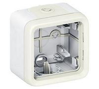 Legrand 069689 - Boîtier à embouts Prog Plexo composable blanc - 1 poste
