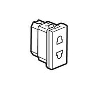 Legrand 074101 Prise 1 mod 2P Euro 16A 250V / US 15A 127V - Mosaic - Blanc