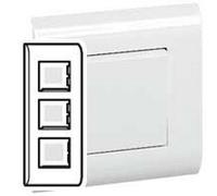 LEGRAND 075023 - PLAQUE ANCIEN MOSAIC - MONTAGE VERTICAL - 3X2 MODULES - BLANC (RAL 9010)