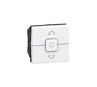 Legrand Poussoir Mosaic 077028 - pour 1 ou plusieurs volets roulants - 500W - Blanc