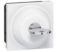 Legrand 077073 Interrupteur à Clé Ronis n°601 Mosaic, 3 Positions par Inverseur, 2 Modules, 6A, 250V, Blanc
