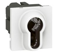 Legrand 077074 Interrupteur arillet Européen Mosaic, 2 Positions par Contact Bipolaire, 2 Modules, 6A, 250V, Blanc