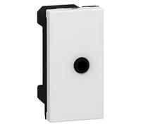 Legrand 078764 Mosaic Jack Prise, Femelle, 3.5mm à Visser, 1 Module, Blanc
