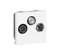 Legrand Prise d'antenne Mosaic 078786, TV-R/SAT, FM et DAB, 2 modules, blanc