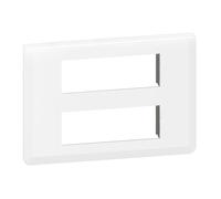 Legrand Plaque de finition Mosaic 078836L pour module 2x6 Blanc