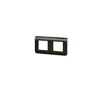 Legrand Plaque de finition Mosaic 079044L horizontale pour 2x2 modules Noir mat