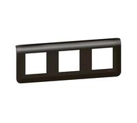 Legrand 079046L Mosaic Plaque de Finition Horizontale pour 3x2 Module, Noir Mat