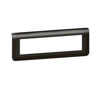 Legrand Plaque Mosaic Horizontale 8 modules - Noir mat noir G