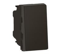 Legrand 079101L Mosaic Interrupteur ou Va-et-Vient, 10AX, 250V, Easy-Led, 1 Module, Noir Mat