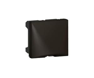 Legrand 079150L Mosaic Sortie de Câbles, 2 Modules avec Serre-câbles pour Câble, Ø12mm et Ø4mm, Noir Mat