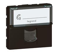 Legrand 079165L Mosaic RJ45 FTP Prise Catégorie 6, 2 Module, Noir Mat
