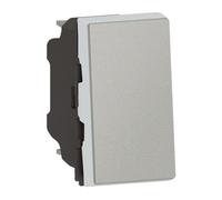 Legrand 079201L Mosaic Interrupteur ou Va-et-Vient, 10AX, 250V, Easy-Led, 1 Module, Aluminium