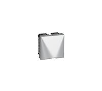 Legrand 079249 Sortie de Câbles Mosaic 2 Modules avec Serre Câbles pour Câble Ø12mm et Ø4mm, Aluminium, Lot de 10