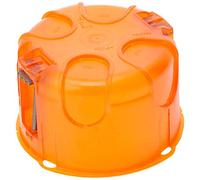 Legrand 080188 Boîte d'encastrement Simple Batibox Multimatériaux Ø80mm 50mm Profondeur, Orange, Lot de 10