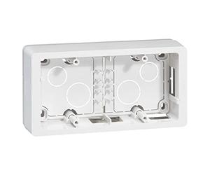 Legrand 080242 Cadre Saillie Céliane 2 Postes Horizontal ou Vertical, Blanc