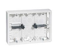 Legrand Cadre saillie Mosaic 080276 Profondeur 46 mm pour 2x6, 2x8 ou 2x3x2 modules et support