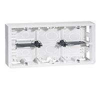 Legrand Cadre saillie Mosaic 080276 Profondeur 46 mm pour 2x6, 2x8 ou 2x3x2 modules et support