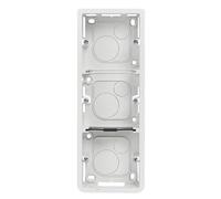 Legrand 080283 Cadre Saillie Profondeur 40mm Mosaic pour 3x2 Modules Vertical et Support, Blanc
