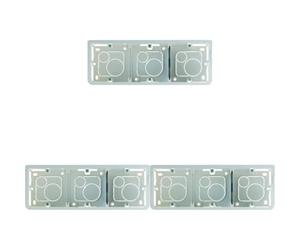 Legrand 080283 Cadre Saillie Profondeur 40mm Mosaic pour 3x2 Modules Vertical et Support, Blanc (Lot de 3)