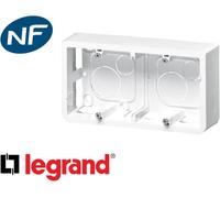 Legrand 080285 Cadre Saillie Profondeur 40mm Mosaic pour 4, 5 ou 2x2 Modules