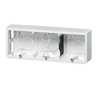 Legrand 080286 Cadre Saillie Profondeur 40mm Mosaic pour 6, 8 ou 3x2 Modules Horizontal et Support, Blanc, Lot de 5