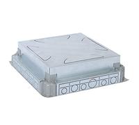 Legrand 088090 Boîte d'Encastrement Chape Béton Auto-Ajustable pour Boîte de sol Standard ou Affleurante 8 Modules ou 12 Modules